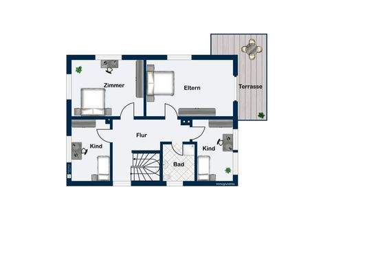 Grundriss Obergeschoss