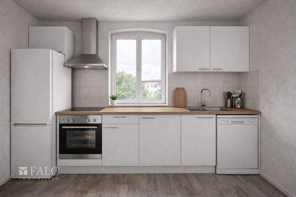 Küche - Mögliche Gestaltung nach Renovierung (KI-Visualisierung)