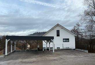 Ansicht 3 Car-Port + 3 PKW-Stellplätze