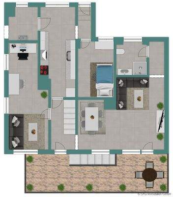 Grundriss-Skizze Erdgeschoss