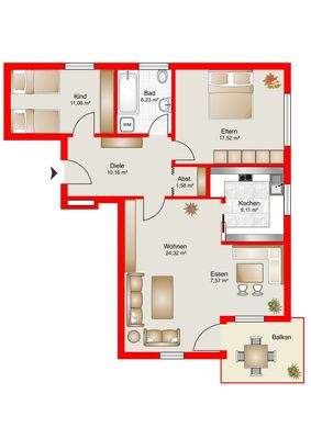 ... perfekter Grundriss