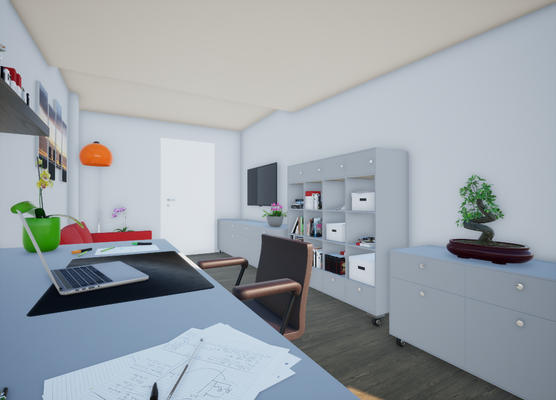 Arbeiten (Wohnbeispiel, Visualisierung)