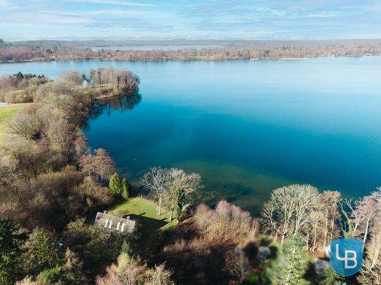 Umgeben von Wald ...