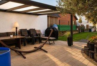 Überdachte Terrasse