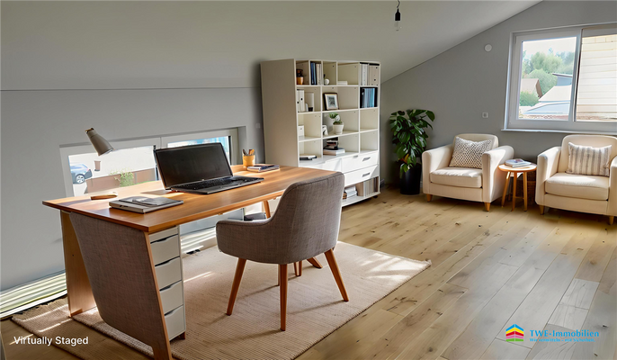 Büro - virtually staged