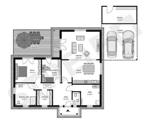 Erdgeschoss Grundriss 1