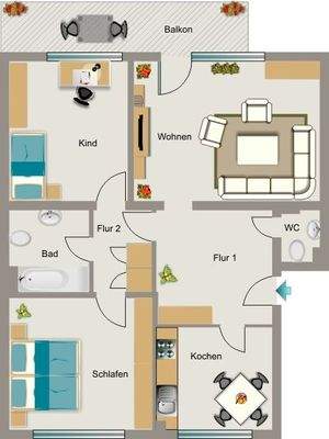 Grundriss beispielhaft