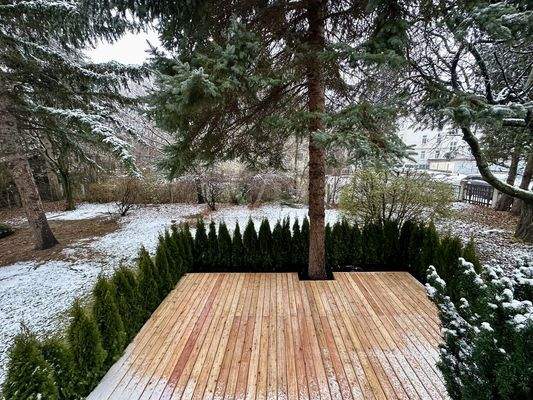 sichtgeschützte Terrasse