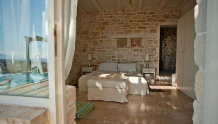 Kreta, Pitsidia: Makellose Villa mit herrlichem Meerblick und Infinity-Salzwasserpool