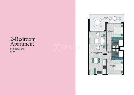 Mountain-View Apartments Near the Sea in Karaağaç Girne