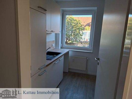 Küche mit einer Einbauküche