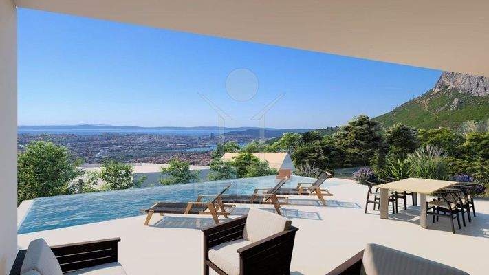  Bauareal in ruhiger Hügellandschaft von Split