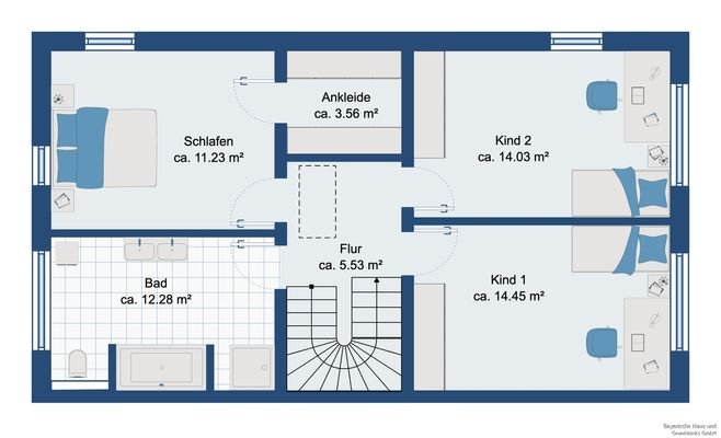 Grundriss Obergeschoss