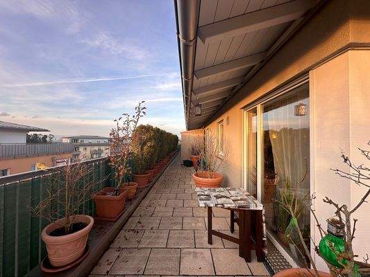 Westseite Dachterrasse