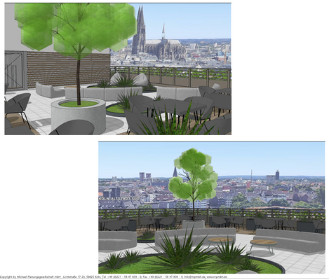 Visualisierung Dachterrasse