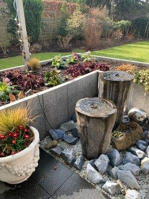 Relaxbrunnen mit Beleuchtung