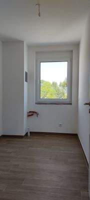 Die Küche (noch vor Einbau der Ausstattung)