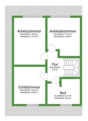 Grundriss Obergeschoss