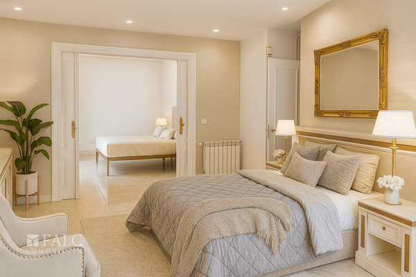 Schlafzimmer - KI Möglichkeit zur Einrichtung