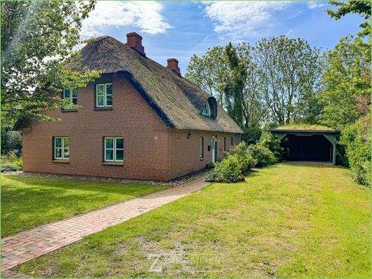 Auffahrt mit Carport