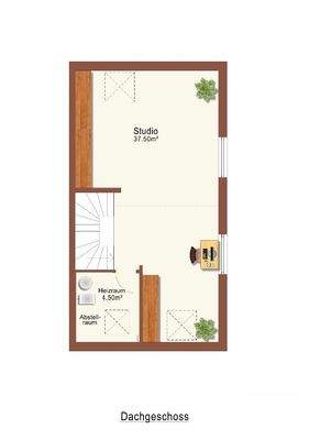Grundrissplan DG-technisch bearbeitet
