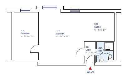 gelungene Raumaufteilung