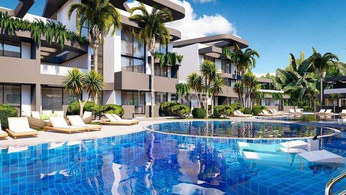 Apartments for Sale in Advanced Complex in North Cyprus Yeniboğaziçi