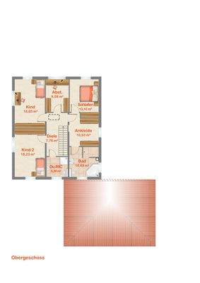 Grundriss Obergeschoss