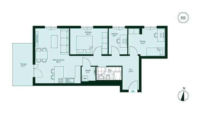 Grundriss der Eigentumswohnung