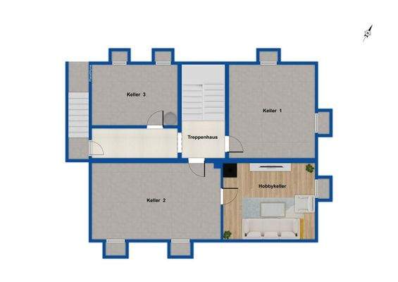 Grundriss Kellergeschoss 