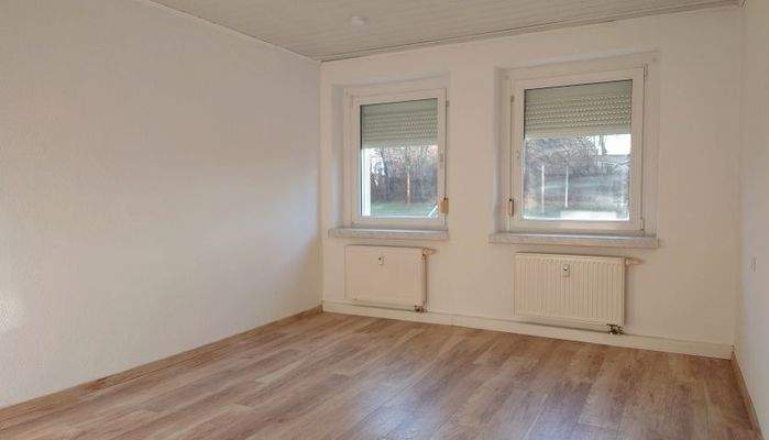 Blick ins Schlafzimmer