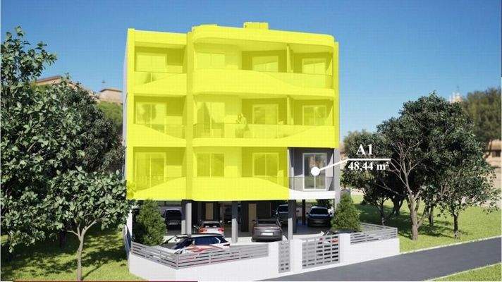 Kreta – Chania-Lentariana: Moderne Neubauwohnung mit einem Schlafzimmer zu verkaufen