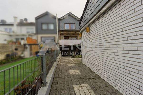 Rückansicht des Hauses vom Garten aus