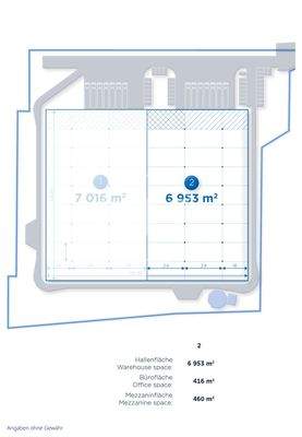 Grundriss Logistikhalle