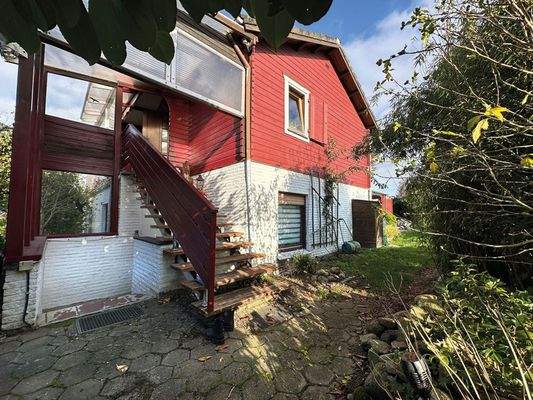 Blick auf den Eingang