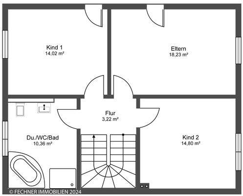 Grundriss Obergeschoss