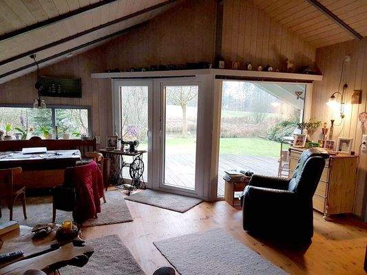 Wohnzimmer + Terrassenelement