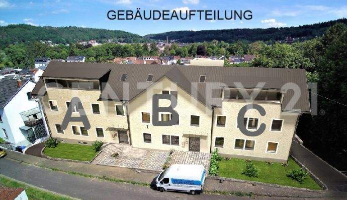 Unterteilung des Gebäudes in A, B und Gebäude C