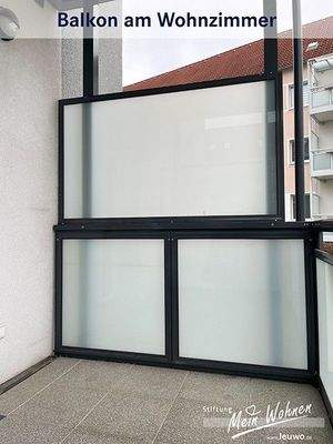 Balkon am Wohnzimmer