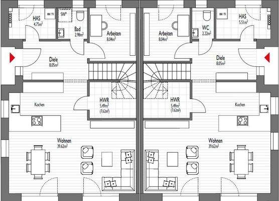 Grundriss Erdgeschoss