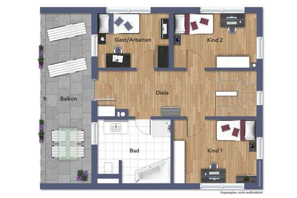 Grundriss Obergeschoss