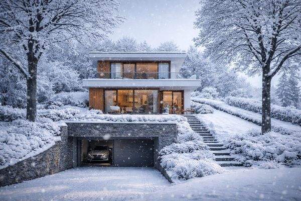 So könnte Ihre Villa im Winter aussehen