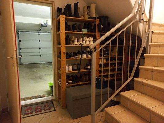 Zugang zur Garage vom Haus