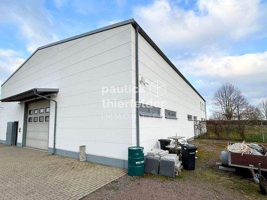 Lagerhalle Rückansicht