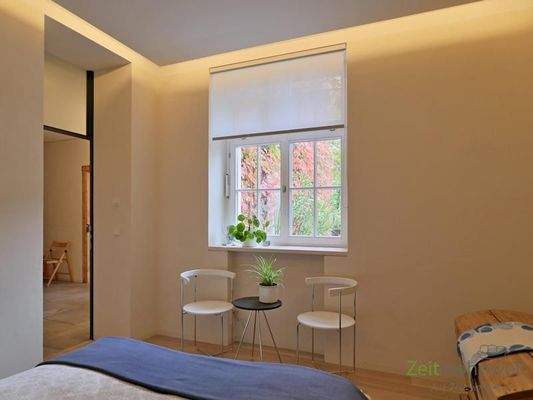 Schlafzimmerausblick