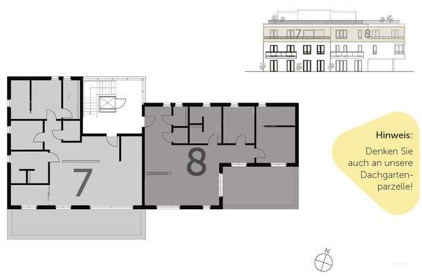 Lage Wohnung 7 und 8