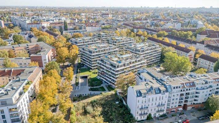 Blick auf das Grundstück