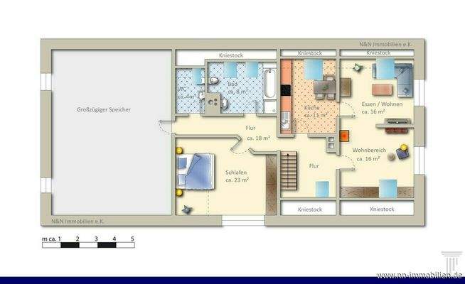 Whg-Nr. 2 - Grundriss-Skizze-visualisiert