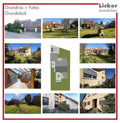 Grundriss + Fotos - Grundstück.