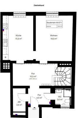 Souterrain mit Wasserblick
